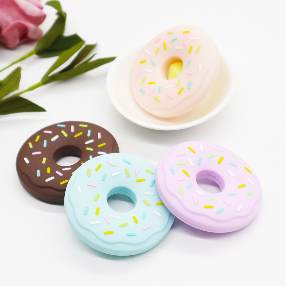 Food-grade Silicone Donut Baby Teether photo 1