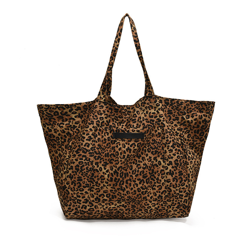 Leopard Print Nylon Large Capacity Tote Bag photo 8