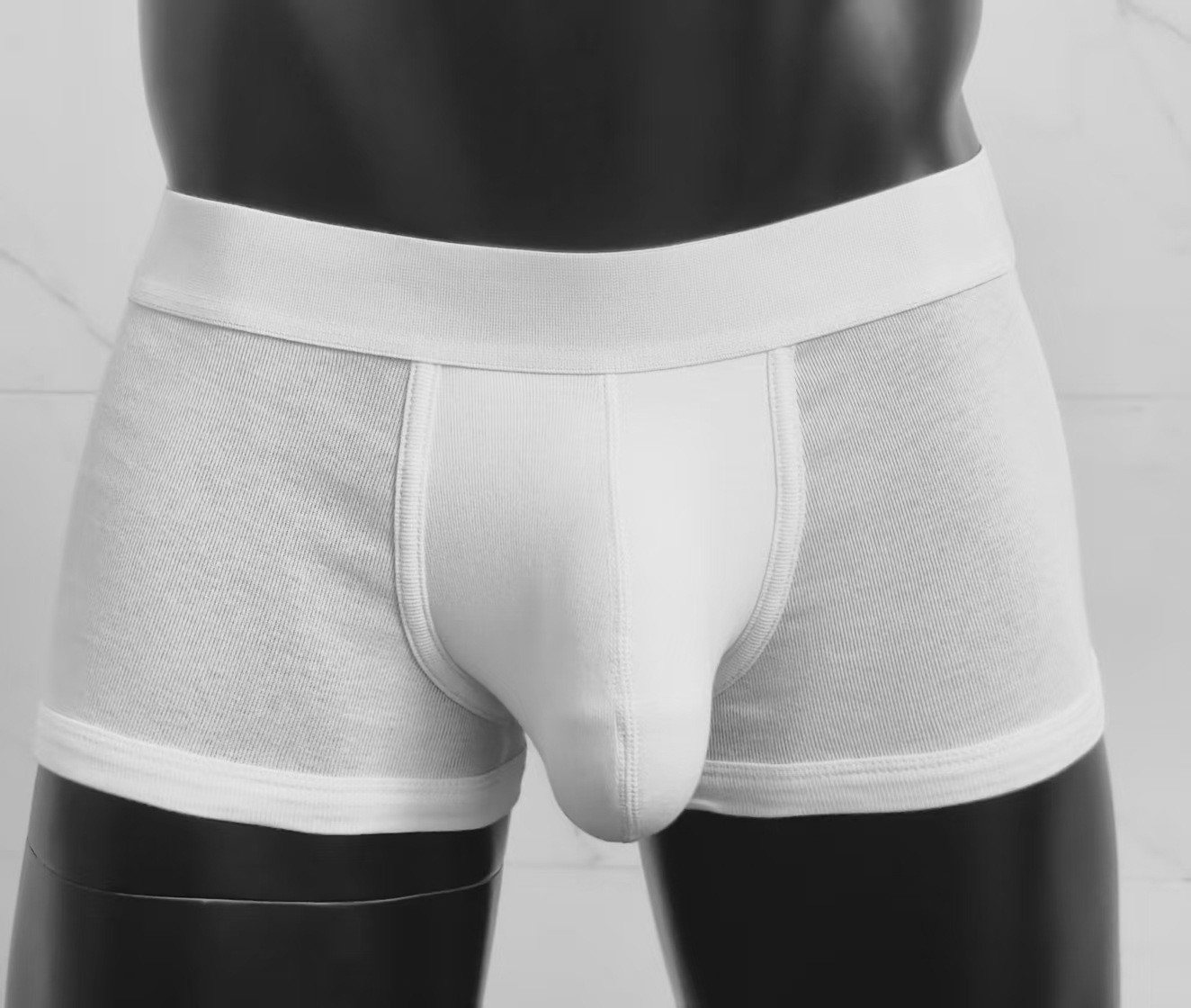Men's Underwear Combed Cotton U Convex Sports Flat Pants Simple photo 4