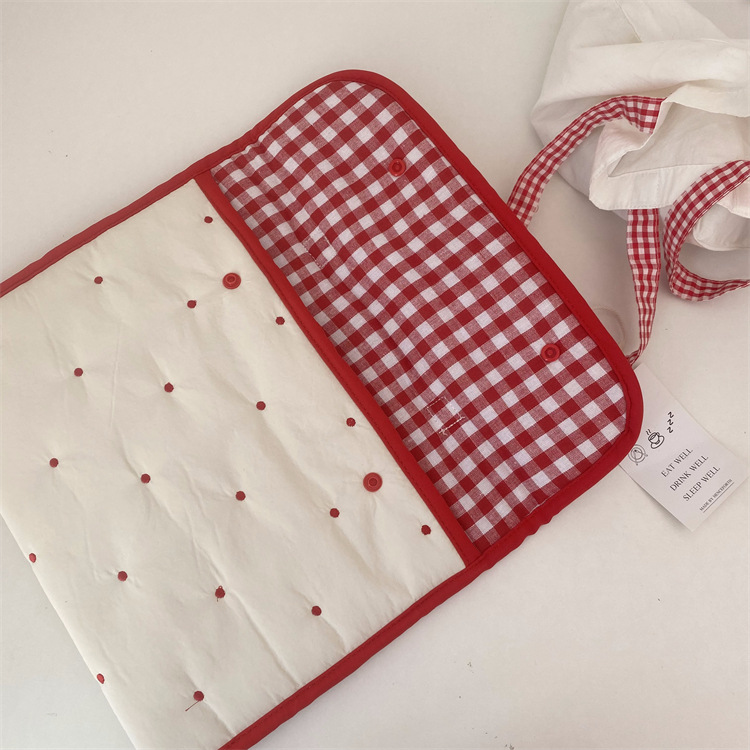 Embroidered Rabbit Pattern Portable Tablet Storage Bag photo 3