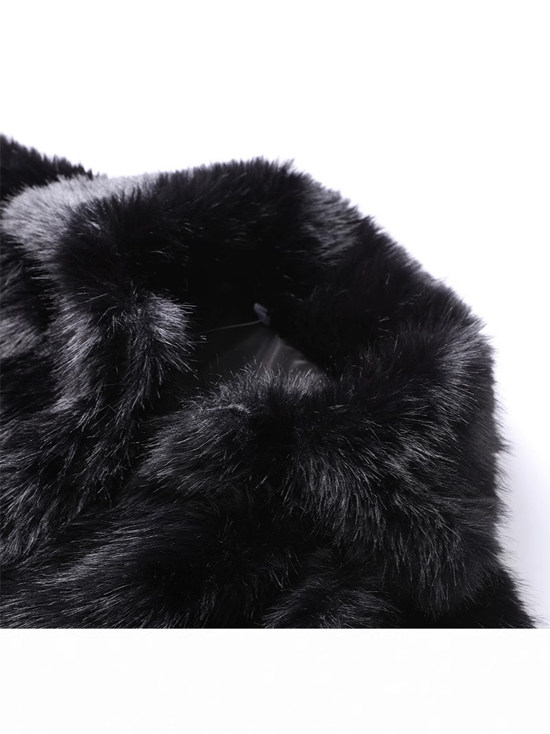 Fashionable Women's Faux Fur Coat photo 7
