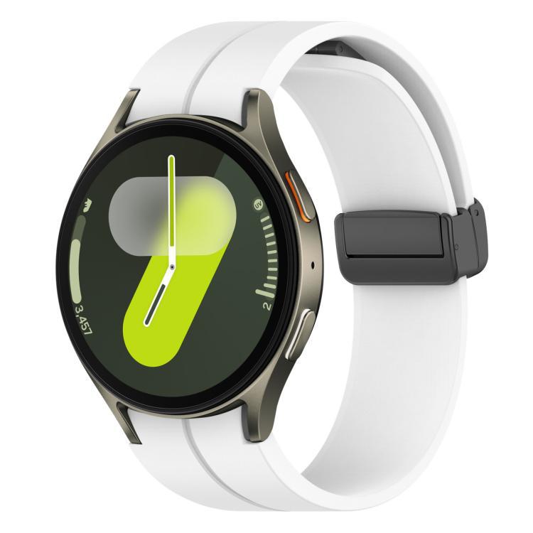 Folding Magnetic Black-clasp Silicone Watch Strap photo 5