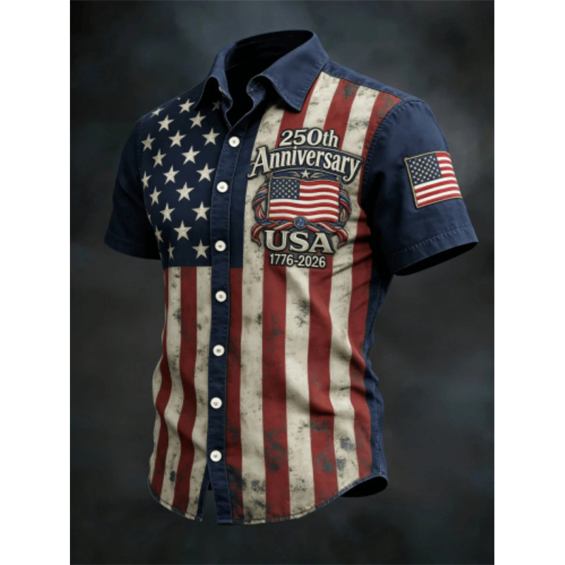 3D Digital Print Casual Men's Loose-fit Short-sleeve photo 7