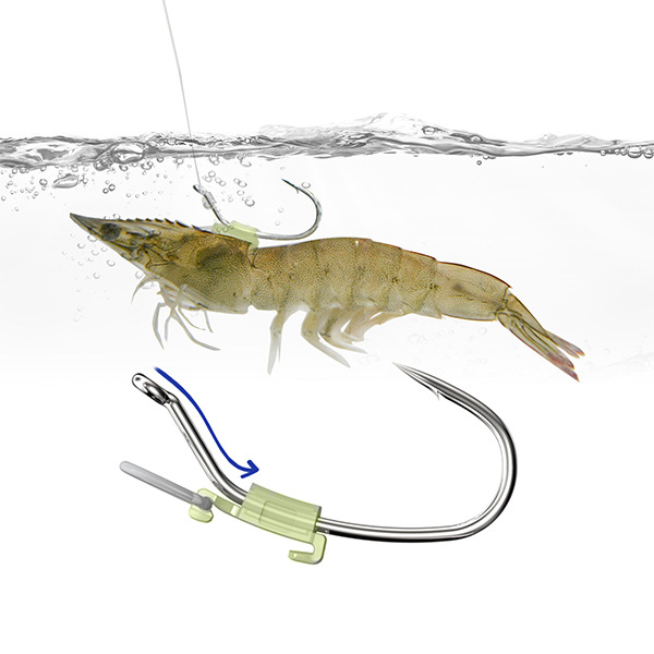 Outdoor Fishing Luminous Shrimp Back Clasp photo 3