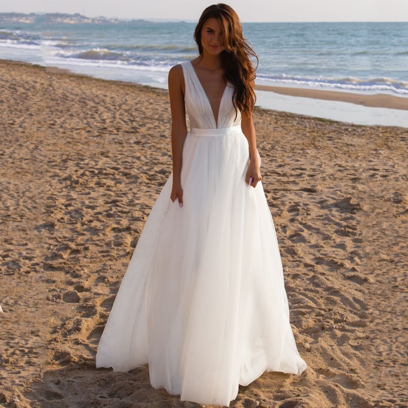 Seaside Outdoor Travel Photoshoot Bride In Wedding Dress photo 2