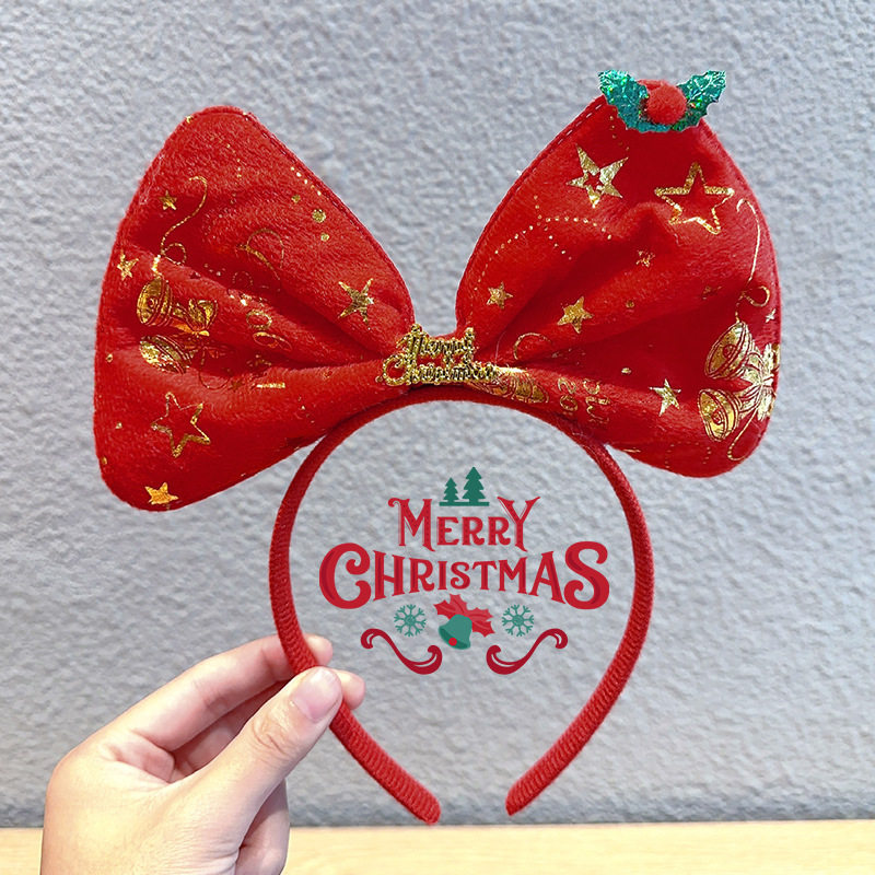 Christmas Tree Headband Women's Cute Bow Hair Accessory photo 2