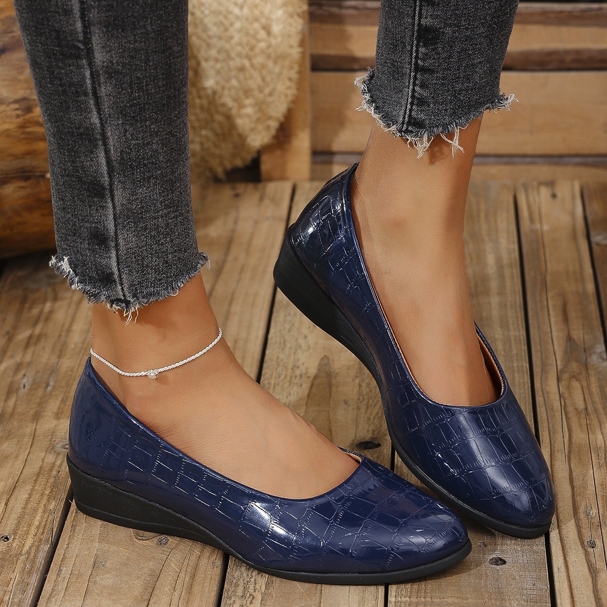 Flat Loafers Casual European And American Style Low-cut Shoes For Outdoor Wear photo 5