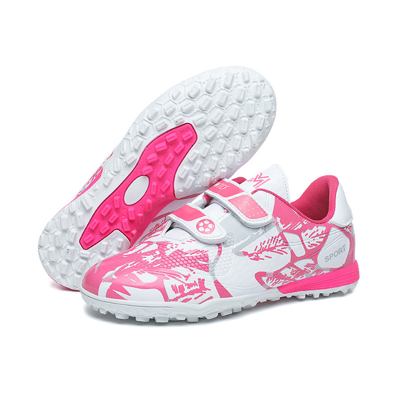 Childrens TF Turf Cleats With Long Studs And Velcro Closure Soccer Shoes photo 7