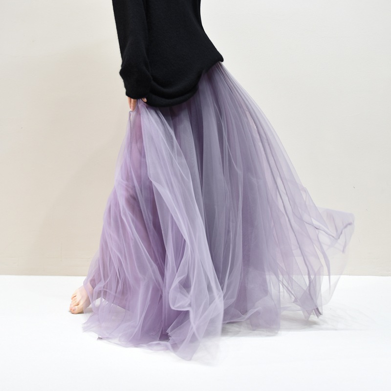 Pleated Skirt Mesh Skirt Women's Fairy Gauze Skirt photo 4