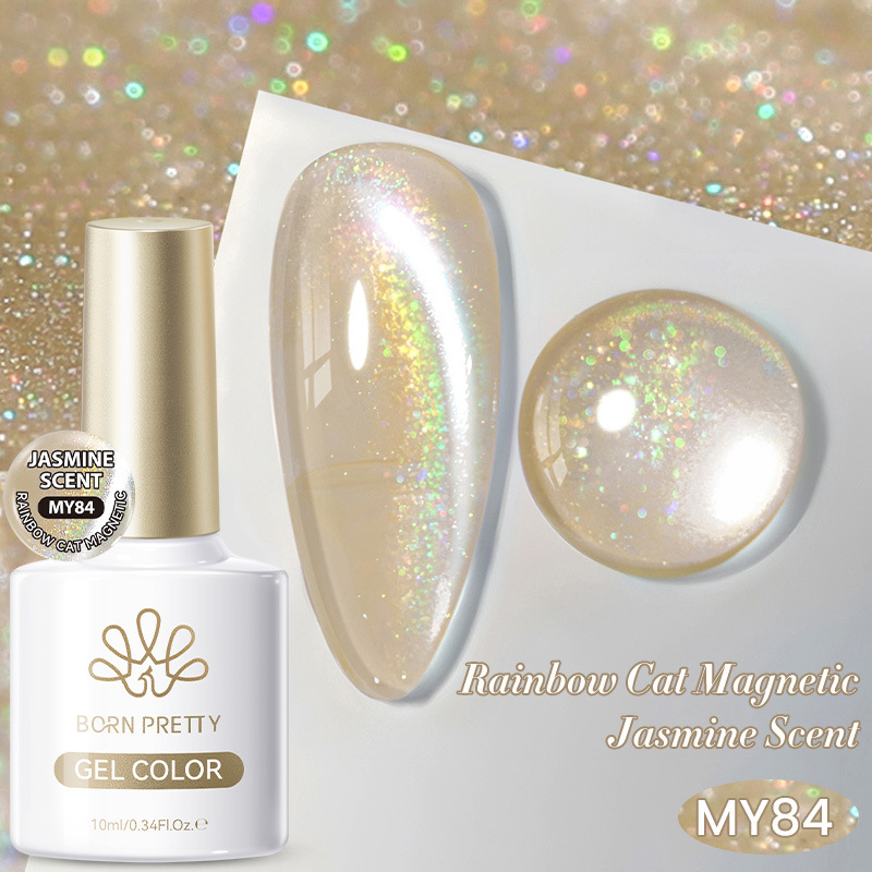 Fashionable Ice-clear Rainbow Cat-eye Gel Polish photo 2