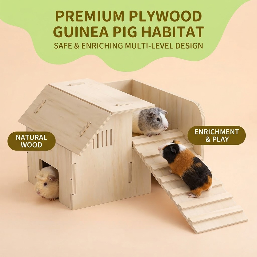 Pet Climbing Ladder Wooden House photo 2