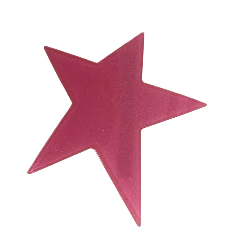 Fluorescent-colored Irregular Large Pentagonal Clip photo 4