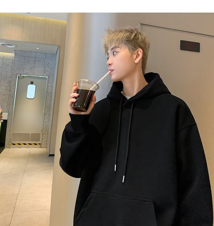 Men's Loose-fitting Pullover Hoodie photo 2
