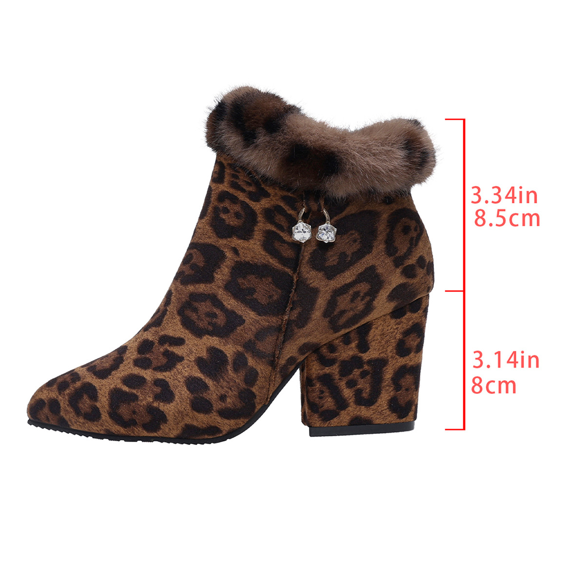 Leopard-print Flat Booties For Women photo 2