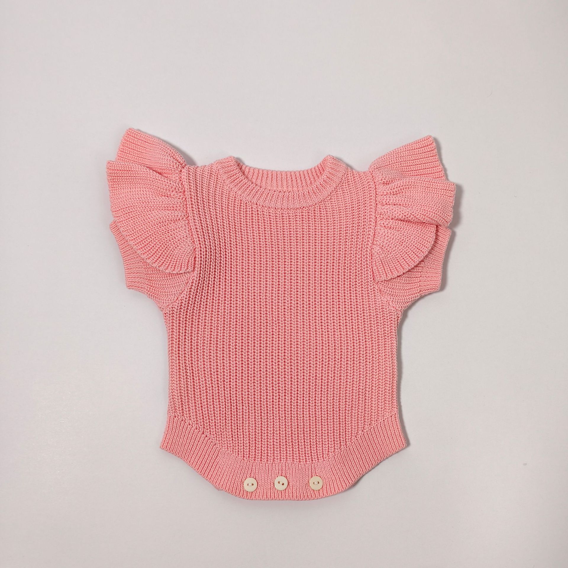Instagram-style Baby Knitted Romper Autumnwinter Pure Cotton Warm Onesie photo 3