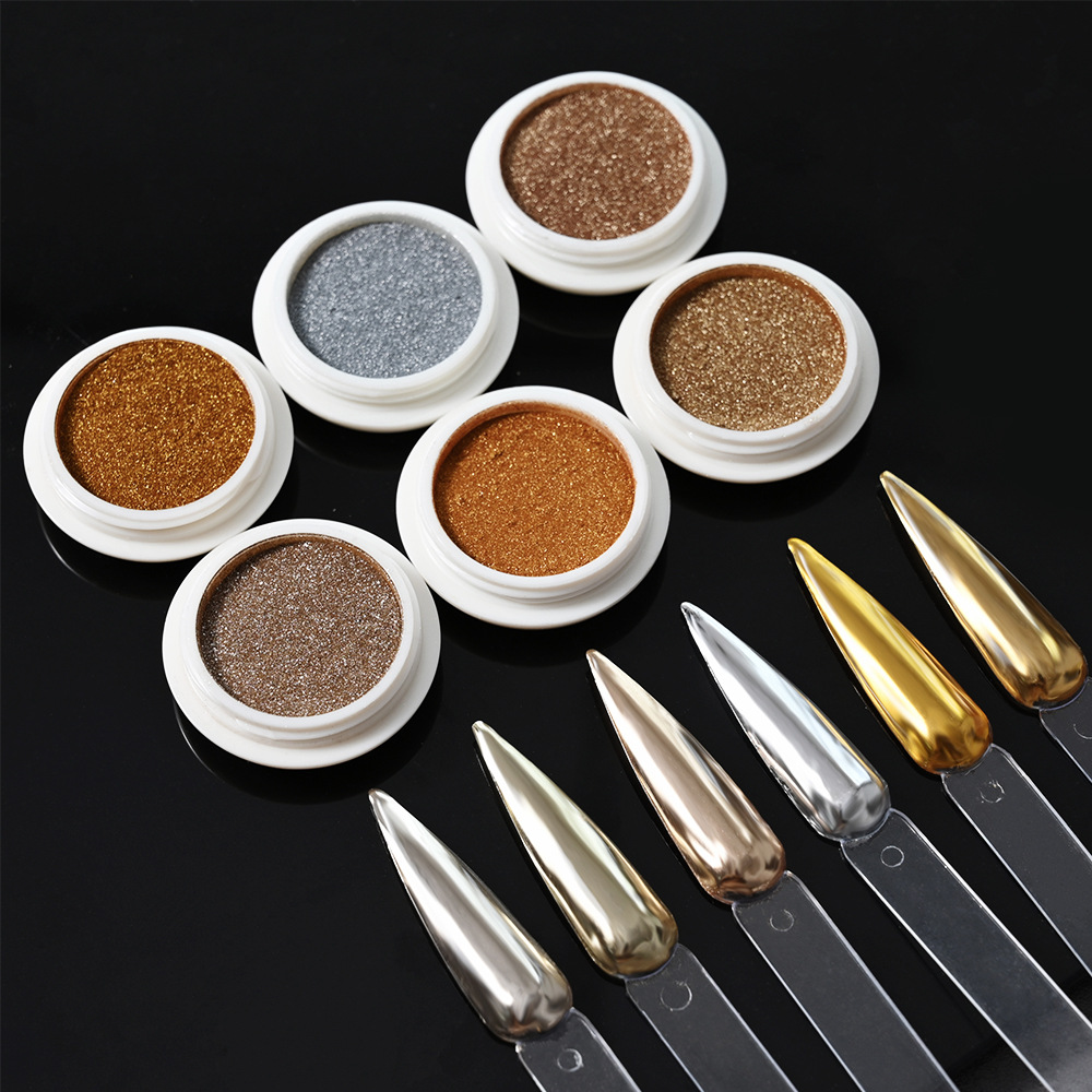 Electroplated Powder Rose Gold Nail Art Kit photo 2