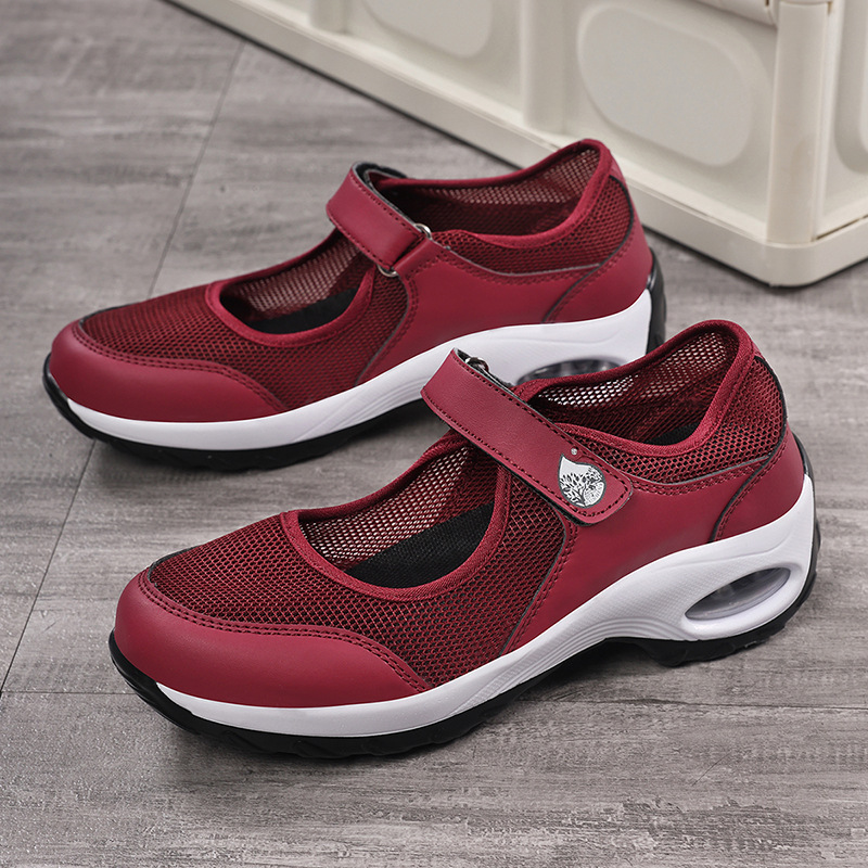 Women's Air-cushioned Mesh Sneakers, Slip-on Style photo 2