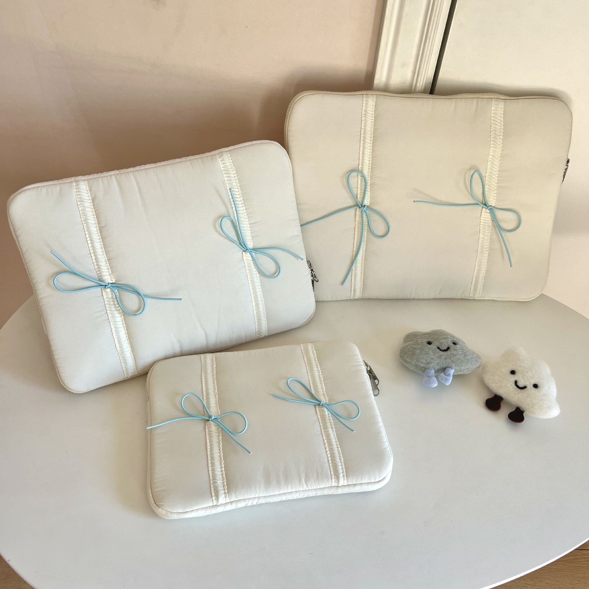 Tablet PC Bag Elastic Lace Bow Laptop Sleeve photo 4