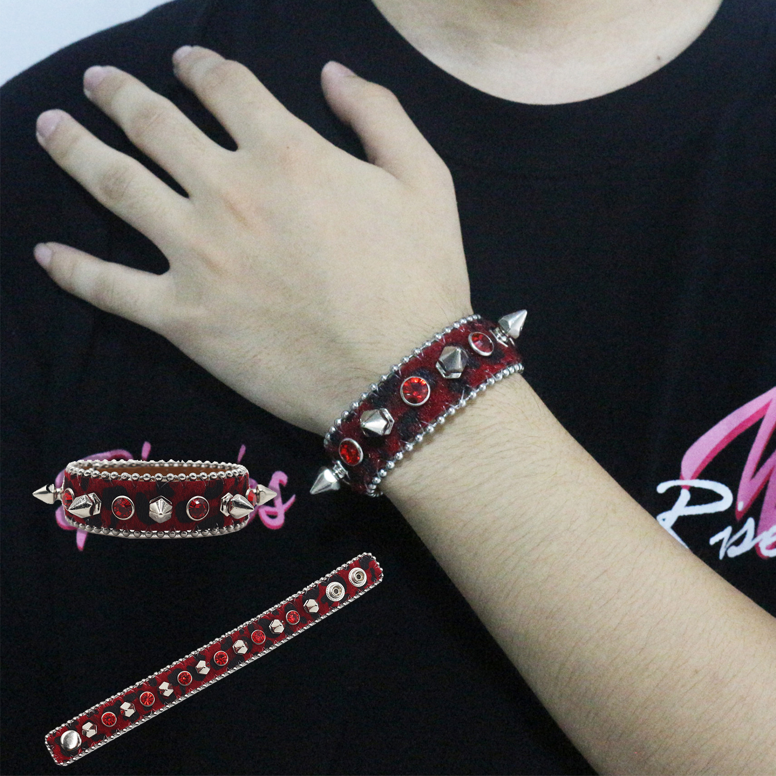 Womens Fashionable Pointed Rivet Bracelet photo 8