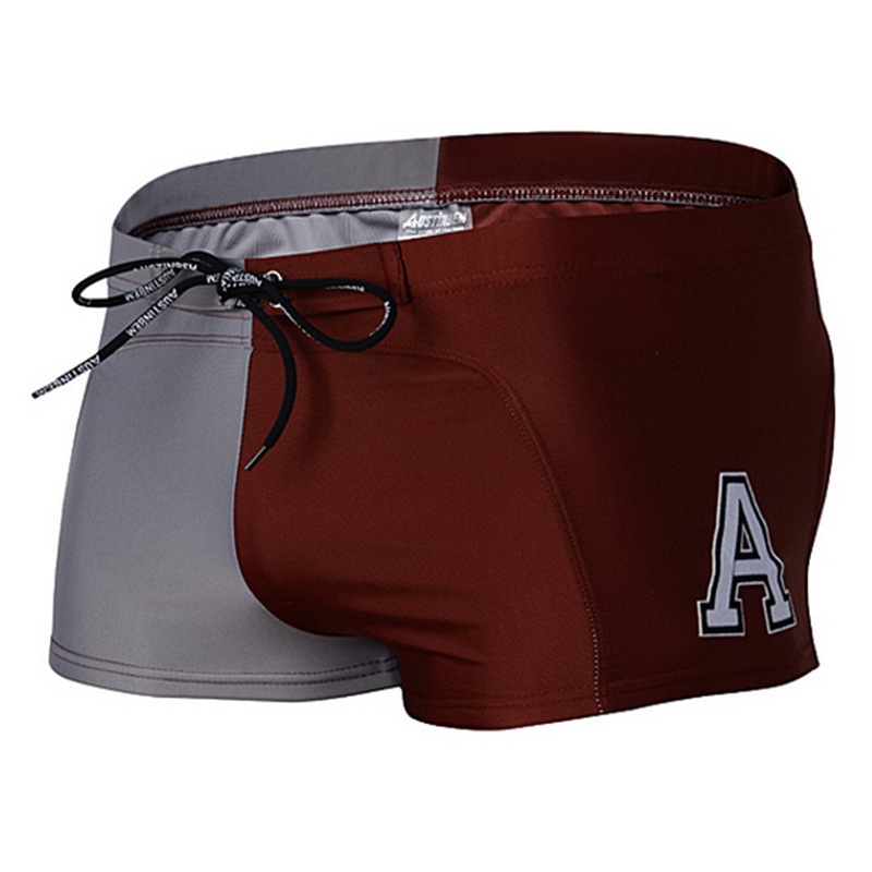 Mens Nylon Boxer Swim Trunks photo 8