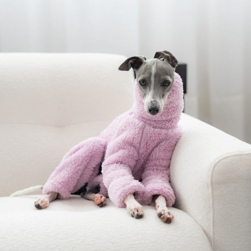 Warm High-Necked Four-Pocket Dog Coat photo 3