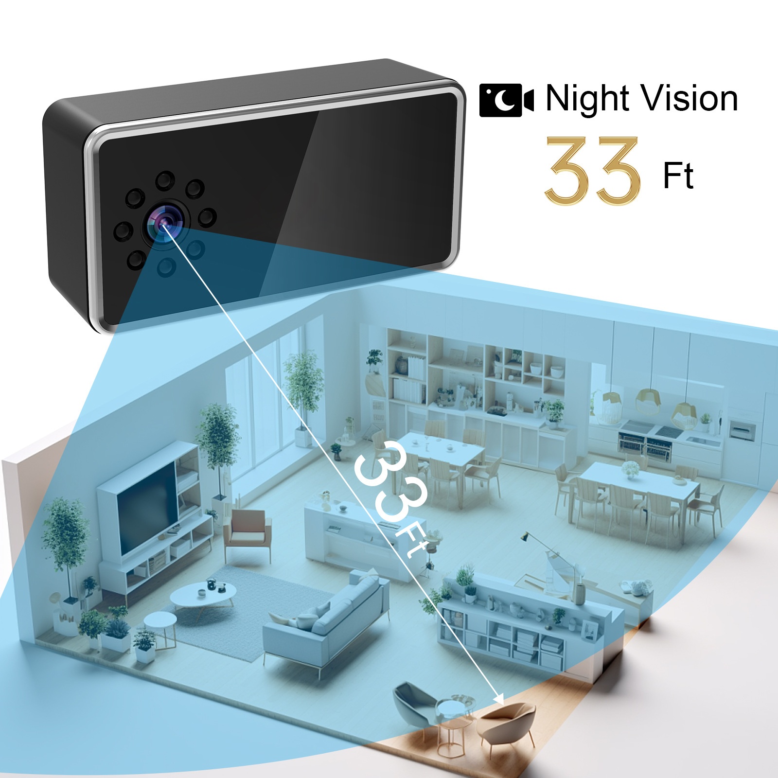 Wireless Network Surveillance Camera Household Unplugged photo 4