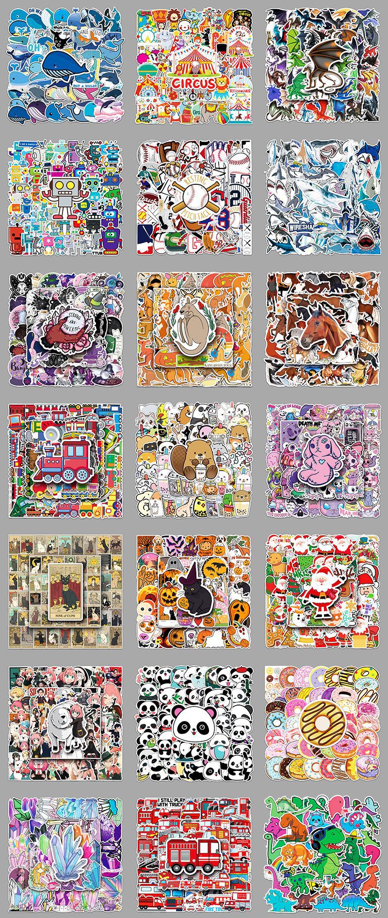 50 Mental Health Graffiti Cross-border Personalized English Slogan Creative Decoration Phone Case Luggage Stickers photo 7