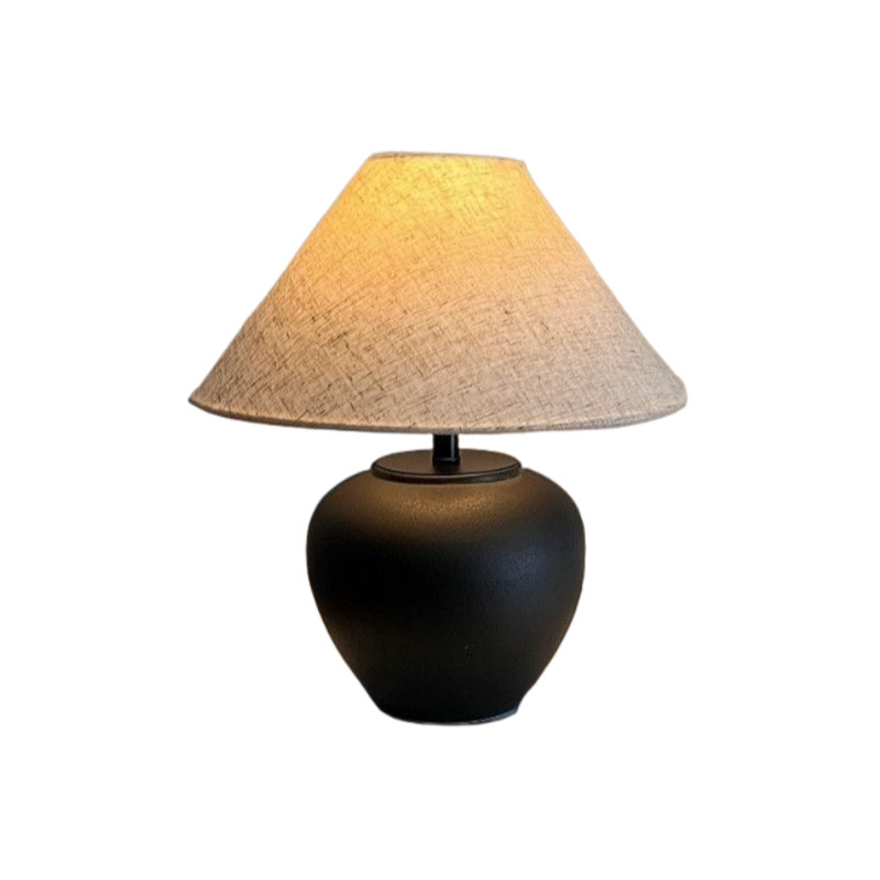 Wabi-sabi-style Ceramic Vintage Art Table Lamp photo 8