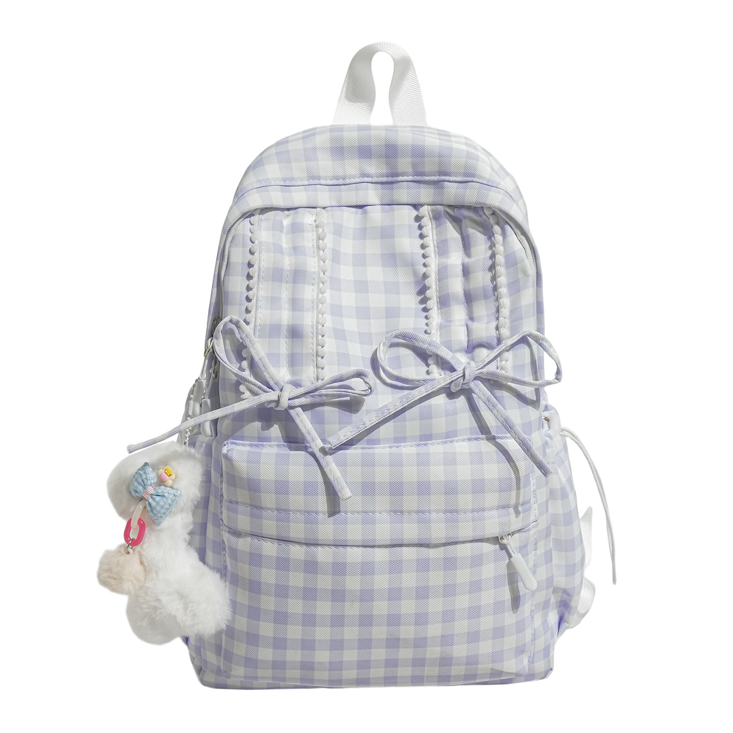 Plaid Soft And Cozy Backpack For Girls On Outings photo 8