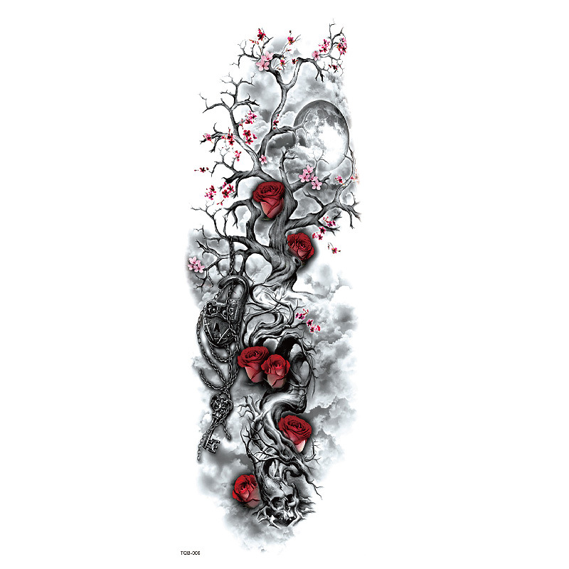 Waterproof Water Transfer Printing Tattoo Full Arm Tattoo Sticker photo 8