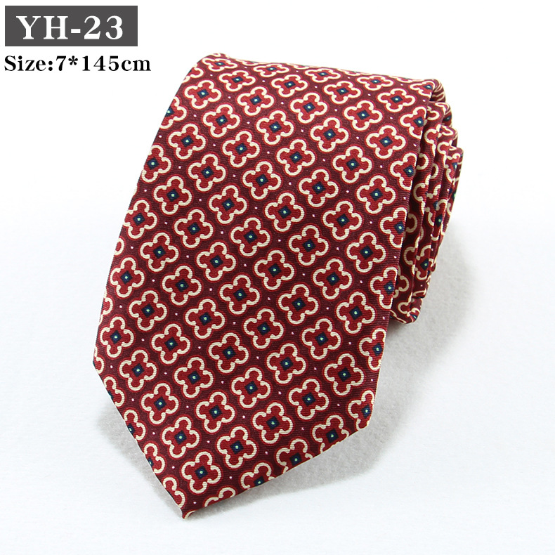 Korean-style Retro Hong Kong style Floral Casual Tie photo 2