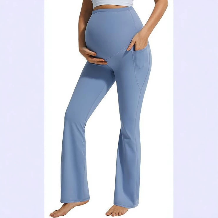 Solid-color Casual Bootcut High-waisted Slim-fit Wide-leg Pants photo 2