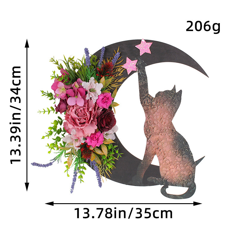Creative Moon Cat Garland Door Pendant photo 2