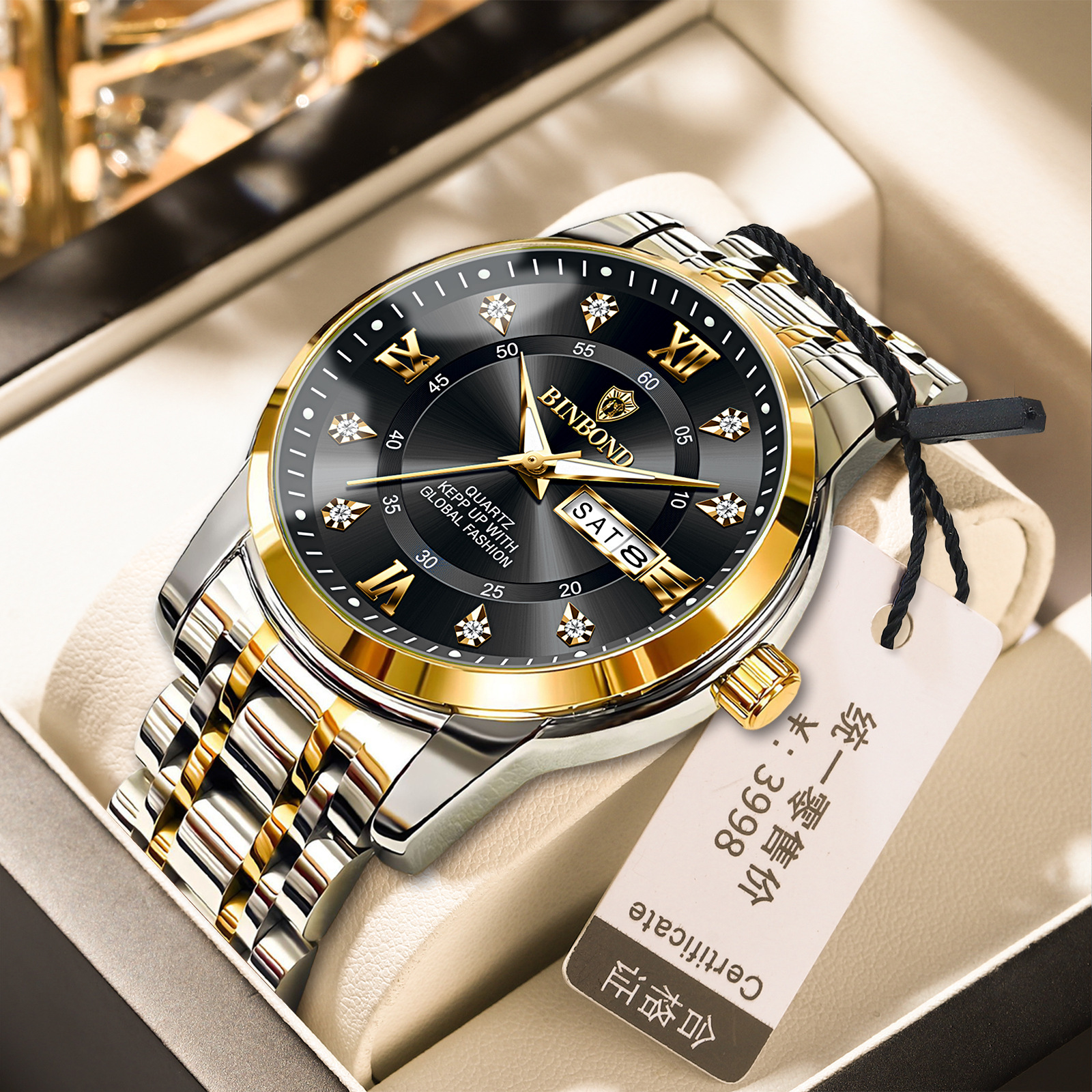 Binbang Business Light-Luxury Quartz Watch For Men photo 7