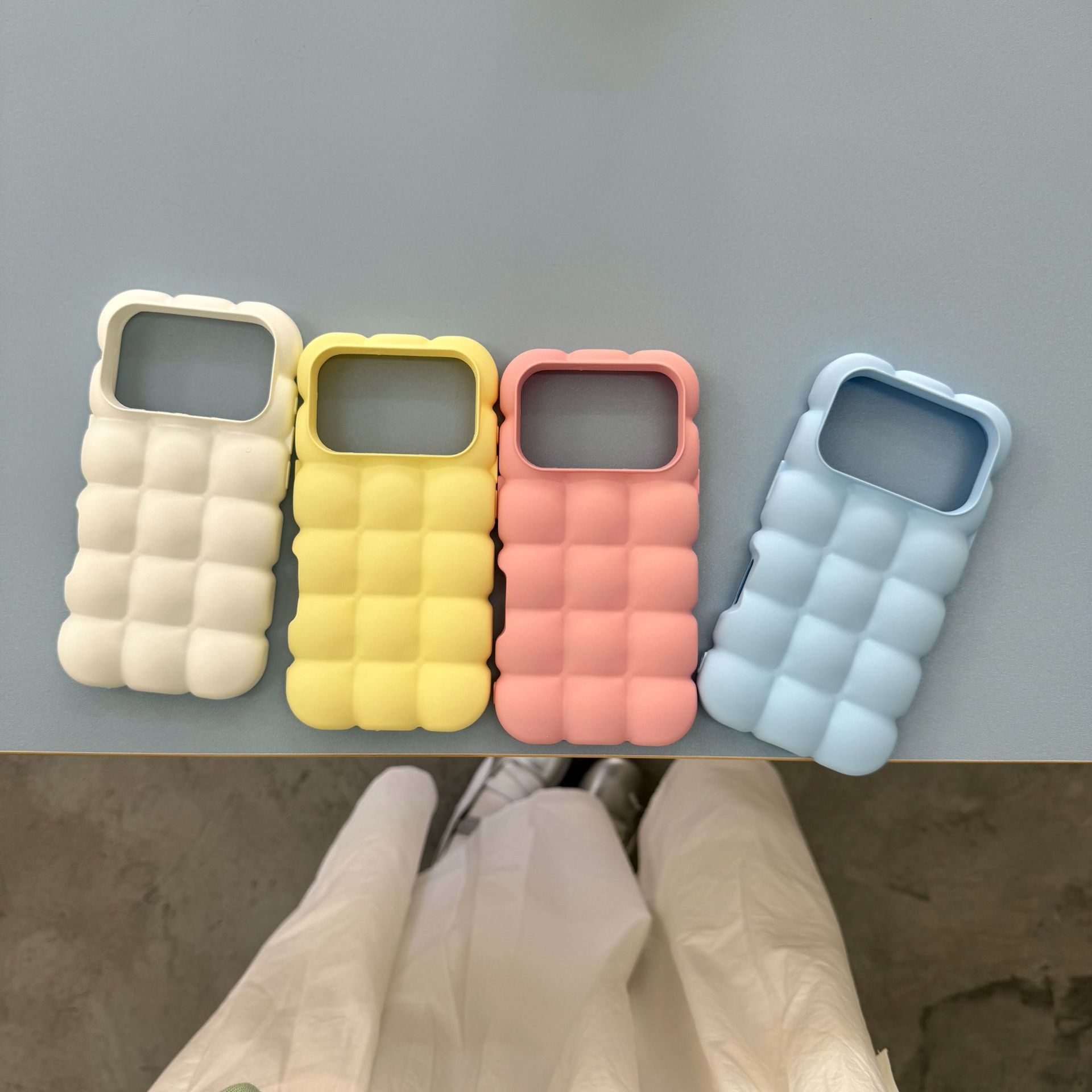 Solid Color Macarons Egg Waffle Phone Case photo 7