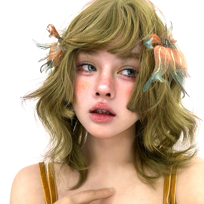 Subculture Wool Curl Egg Roll Wig Cap photo 7