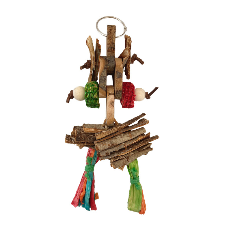 Parrot Bird Bite Toy String Relieving Stuffy Decorative Color Pendant photo 2