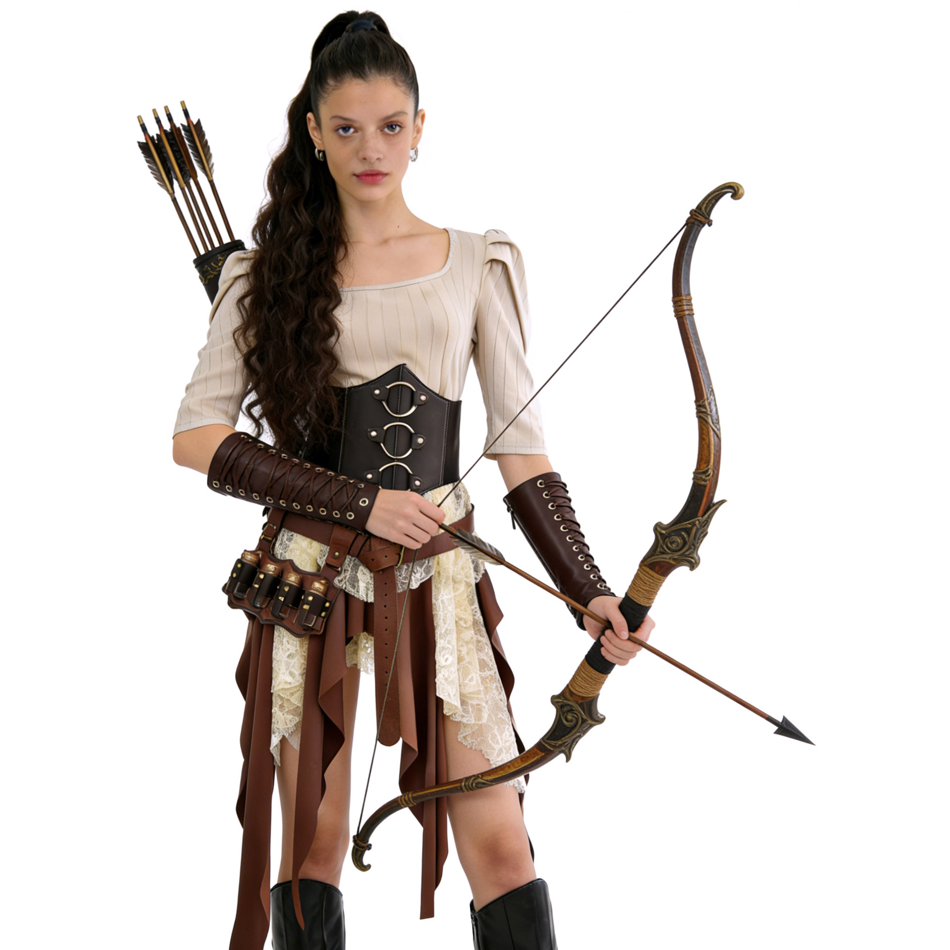 Medieval Retro Warrior Halloween Costume photo 3