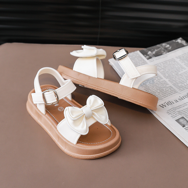 Girls Bow-Knot Non-Slip Velcro Sandals photo 7