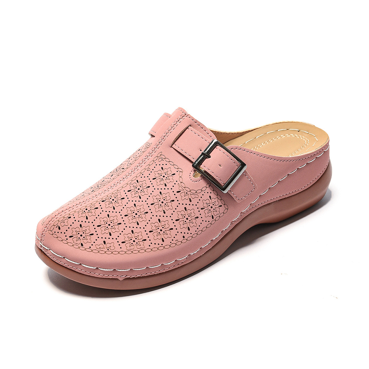 Women's Plus-Size Closed-Toe Flat Casual Slide Sandals For Export photo 7