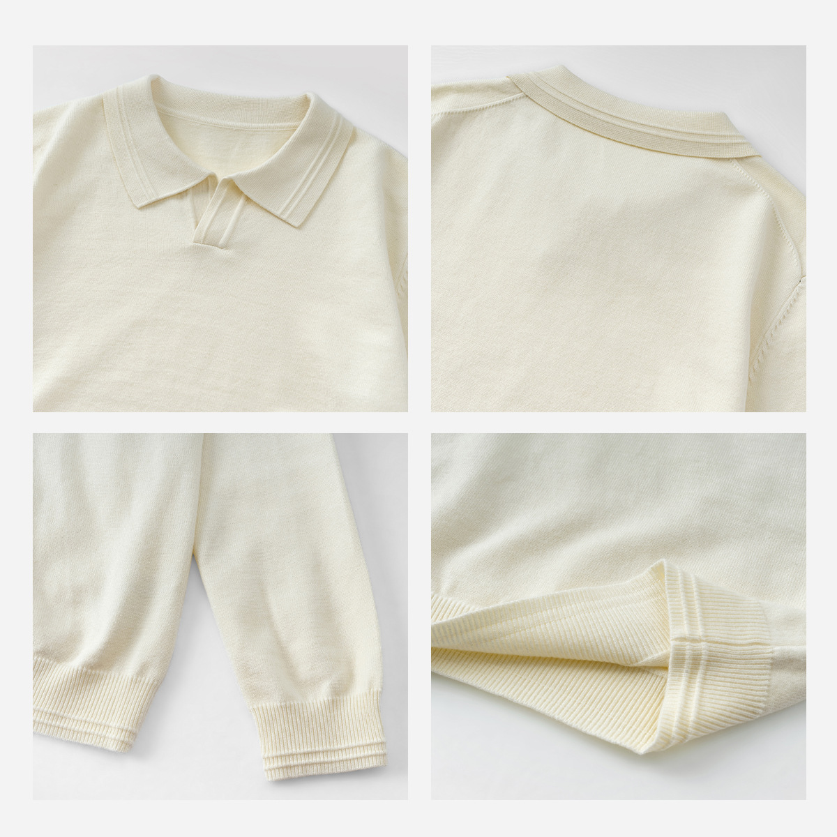 Mens Knitted Sweater High-End Long-Sleeve Top photo 6