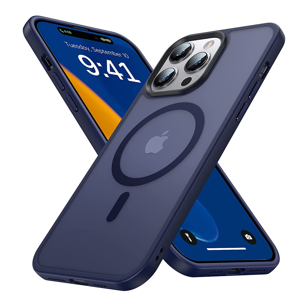 Phone Case Frosted Skin Feeling Inner Airbag Drop-resistant Applicable Iphone15pro Max Magnetic Protective Shell photo 3