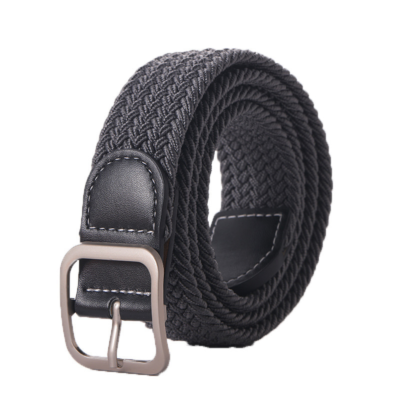 Stretchy Seamless Woven Denim Canvas Belt photo 8