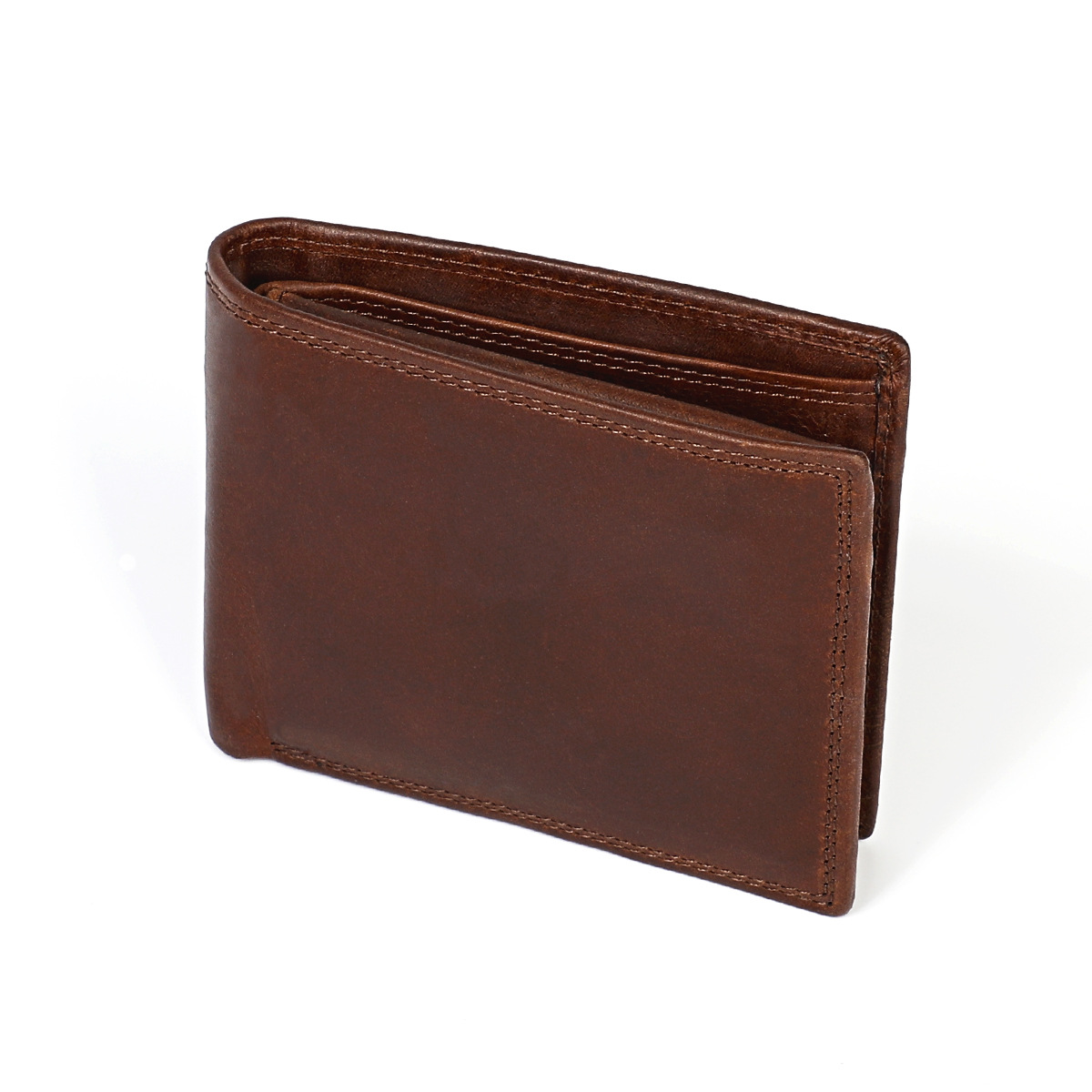 Men's First-Layer Cowhide RFID Anti-Scan Wallet photo 6