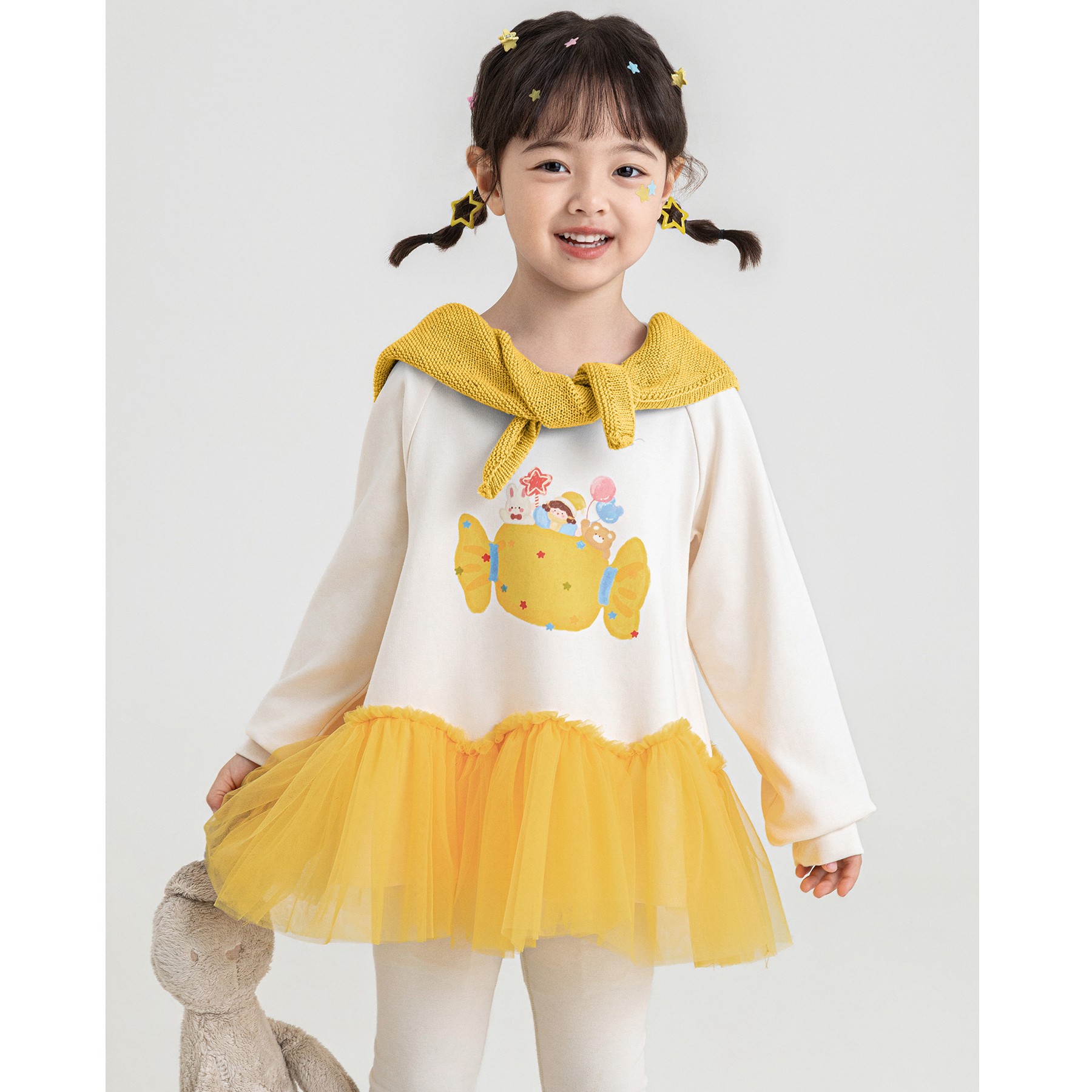 Sweet Girl Layered Tulle Sweatshirt photo 2
