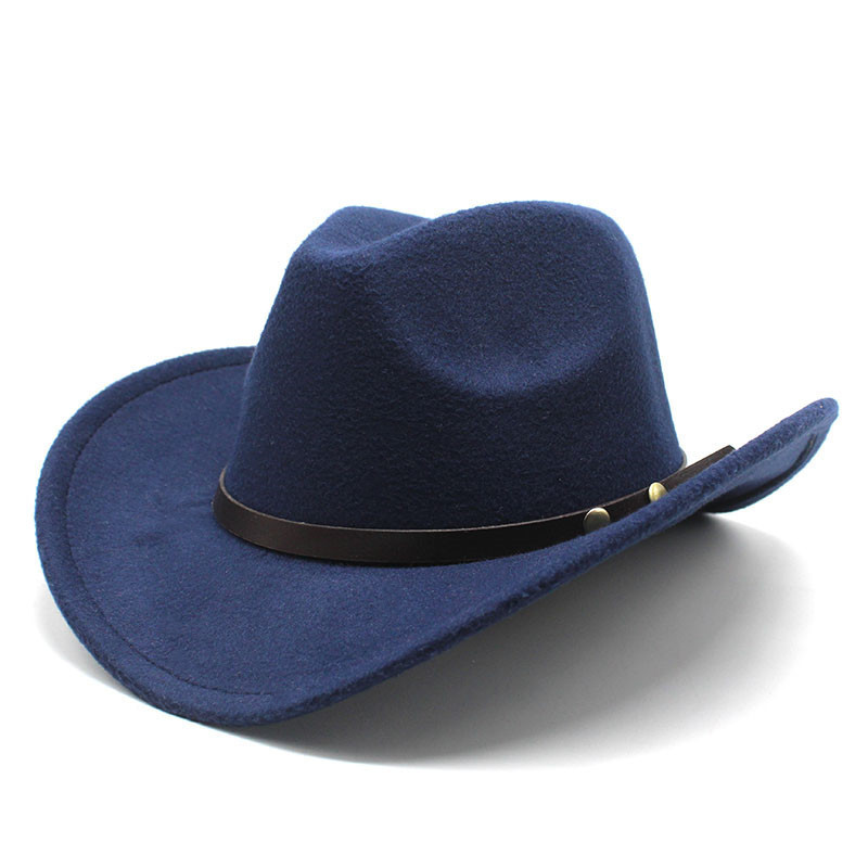 Mens And Womens Equestrian Cap With Rolled Brim Jazz-style Denim Hat photo 6