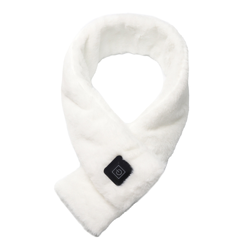Heated Scarf With Three Temperature Settings, Made From Faux Rabbit Fur photo 5