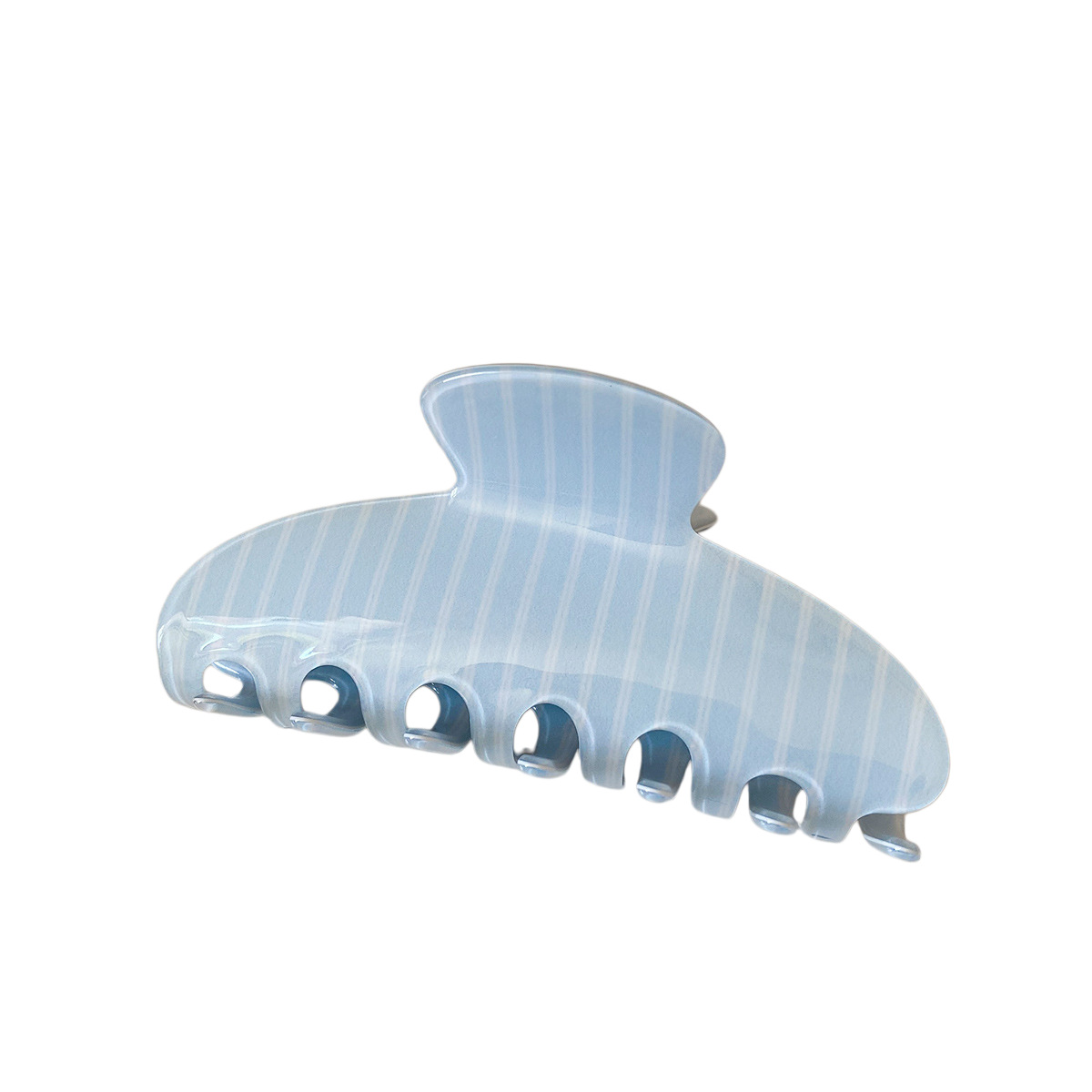 Personalized Striped Acetate Hair Clip For Women photo 2