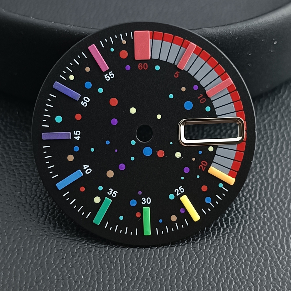 Rainbow Dial Mechanical Movement Watch Dial Replacement Part photo 4
