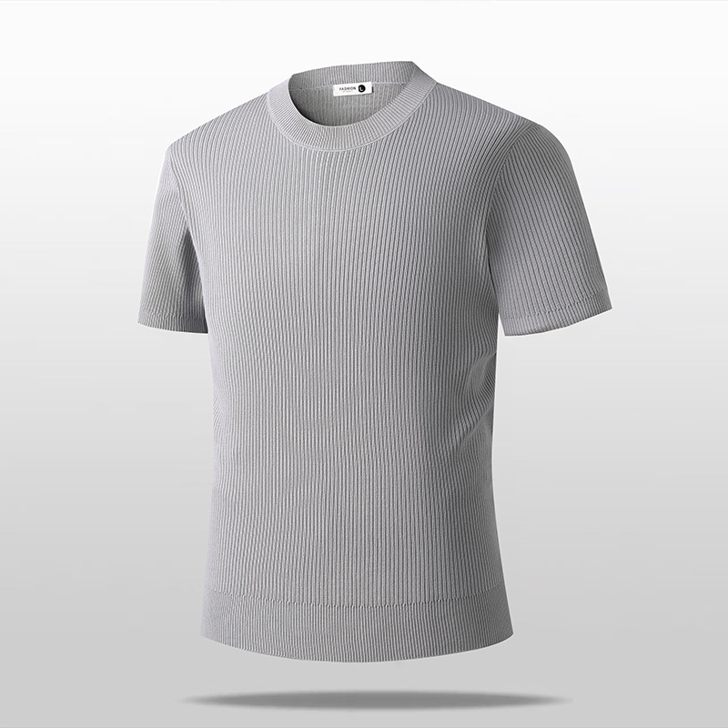 Summer Retro Solid-color Short-sleeve Top photo 3